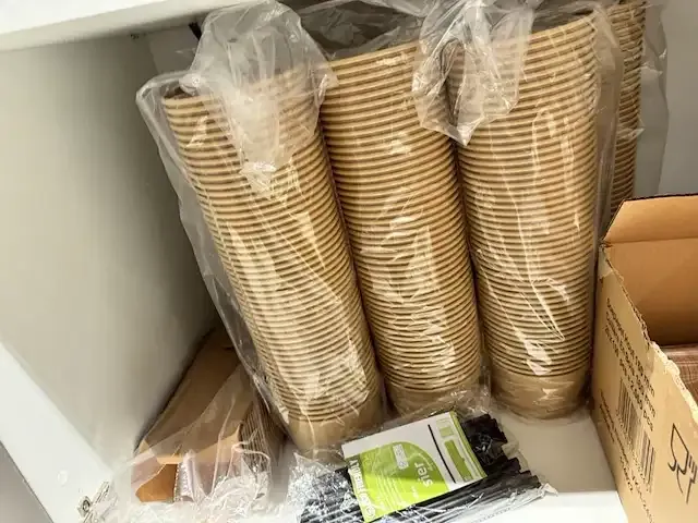 1 div. maaltijdbakken karton - houten lepels - afbeelding 5 van  6