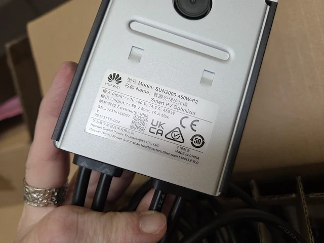 1 doos huawei sun2000-450w-p2 smart pv optimizer - afbeelding 3 van  5