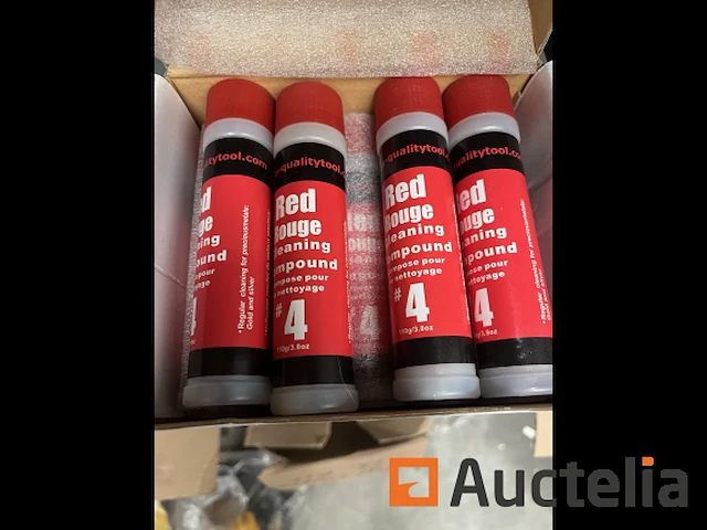 1 doos met 9 stuks rode polijst pasta - afbeelding 1 van  2