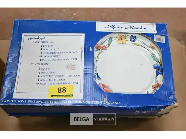 1 doos met servies alpine meadow 30 delig - afbeelding 1 van  1