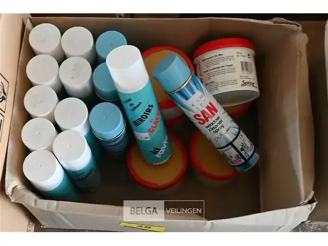 1 doos onderhoudsproducten voor glas + chromé - afbeelding 1 van  2