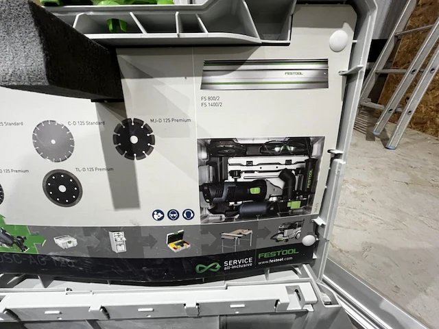 1 elektrisch diamant doorslijpsysteem festool dsc-ag 125 ag 125-14-de - afbeelding 4 van  10