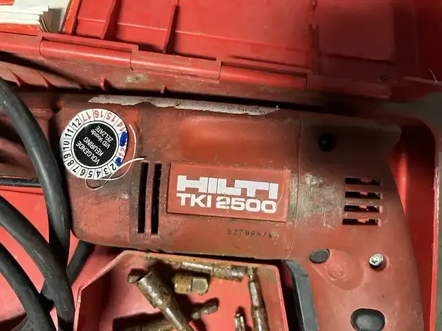 1 elektrische boormachine hilti tki 2500 - afbeelding 2 van  6