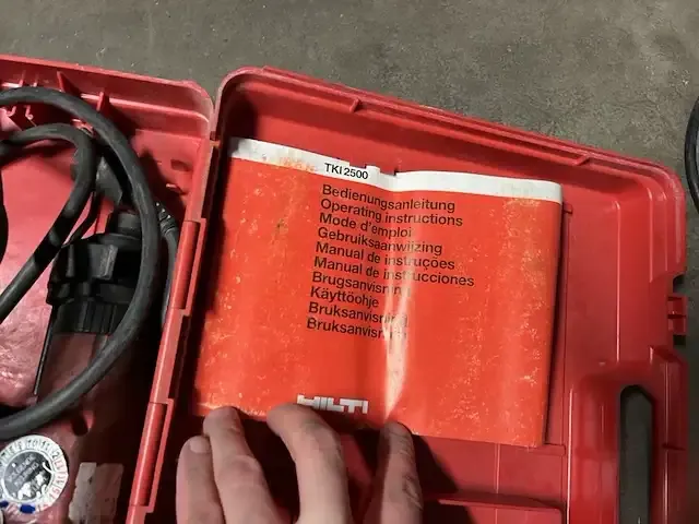 1 elektrische boormachine hilti tki 2500 - afbeelding 5 van  6