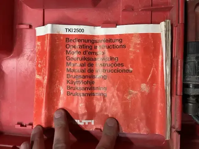 1 elektrische boormachine hilti tki 2500 - afbeelding 4 van  5