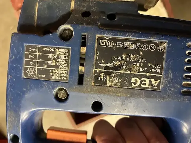 1 elektrische decoupeerzaak aeg stse 400 - afbeelding 5 van  6