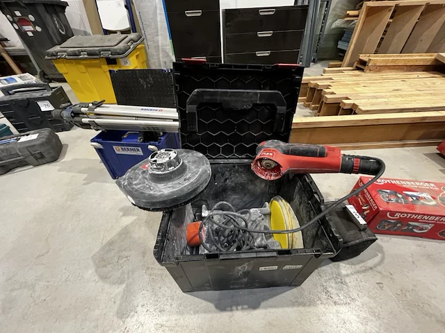 1 elektrische schuurmachine flex-tools gce 6 ec + mh-r d225 opzetstuk - afbeelding 2 van  7