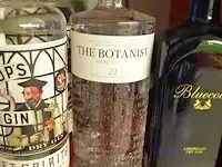 1 fles bluecoat dry gin 70cl, 1 fles the botanist dry gin 70cl, 3 flessen bishops gin 70cl, 5 flessen heirman klok gin 70cl (628,629,630,631) - afbeelding 4 van  5