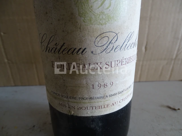 1 fles bordeaux supérieur château bellechasse 1989 - afbeelding 2 van  4