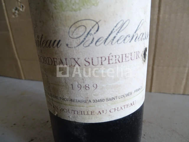1 fles bordeaux supérieur château bellechasse 1989 - afbeelding 3 van  4