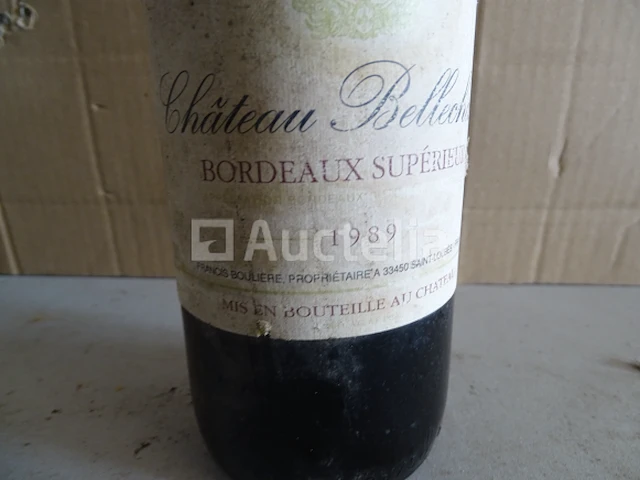 1 fles bordeaux supérieur château bellechasse 1989 - afbeelding 4 van  4