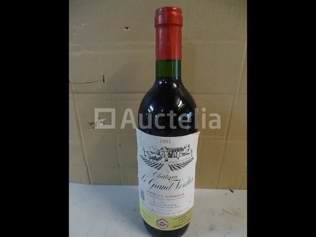 1 fles bordeaux supérieur château le grand verdus 1991 - afbeelding 1 van  4