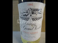 1 fles bordeaux supérieur château le grand verdus 1991 - afbeelding 2 van  4