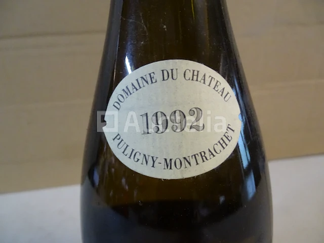 1 fles bourgogne clos van château puligny montrachet 1992 - afbeelding 2 van  4
