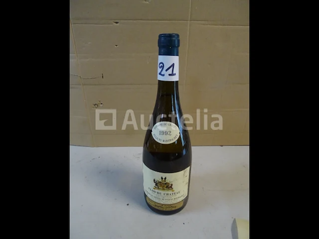 1 fles bourgogne clos van château puligny montrachet 1992 - afbeelding 3 van  4