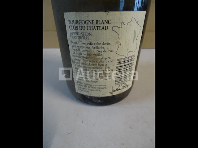 1 fles bourgogne clos van château puligny montrachet 1992 - afbeelding 4 van  4