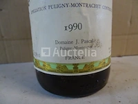 1 fles bourgogne puligny montrachet 1990 - afbeelding 3 van  4