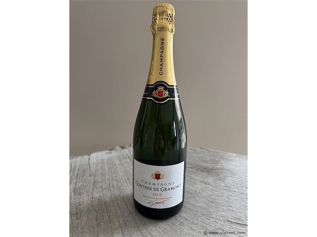 1 fles champagne comtesse de gramont brut - afbeelding 1 van  1