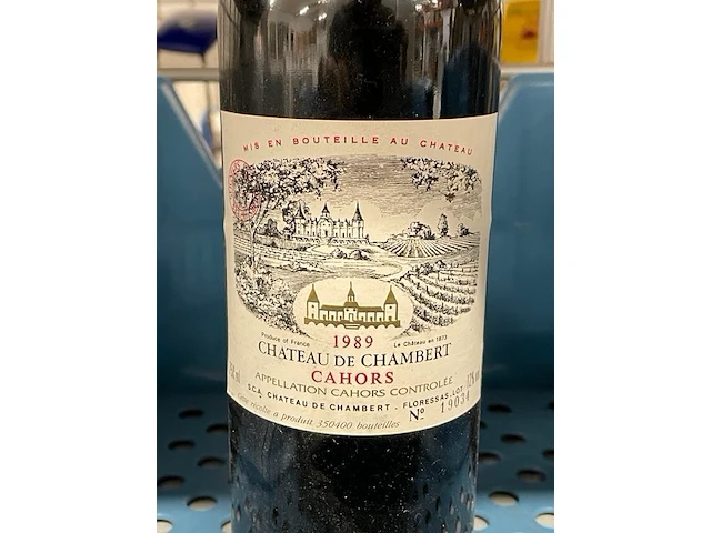 1 fles château de chambert 1989 - afbeelding 1 van  2
