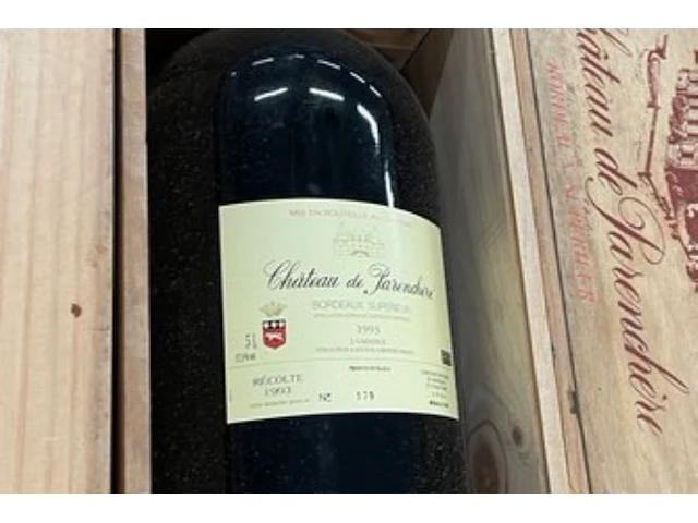 1 fles château de parenchère, 1993 - afbeelding 2 van  2