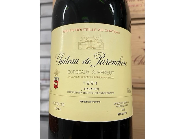 1 fles château de parenchère 1994 - afbeelding 1 van  3