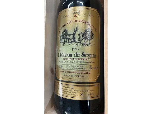 1 fles château de seguin, 1995 - afbeelding 1 van  2