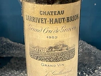 1 fles château larrivet-haut-brion 1952 - afbeelding 1 van  2
