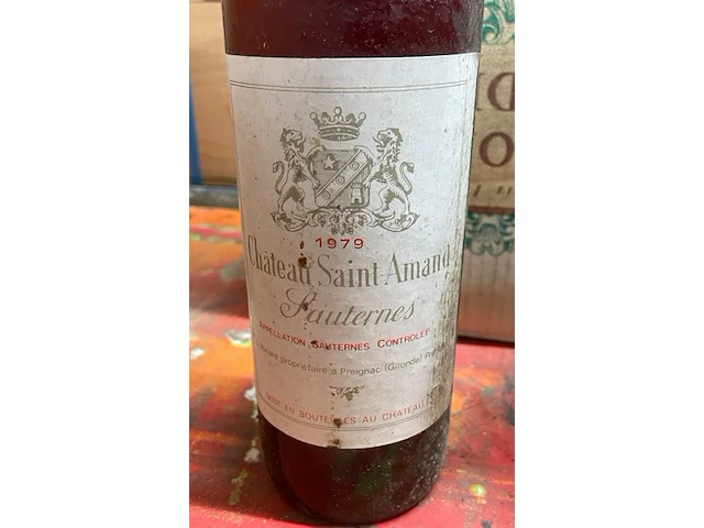 1 fles château saint amand sauternes, 1979 - afbeelding 1 van  2