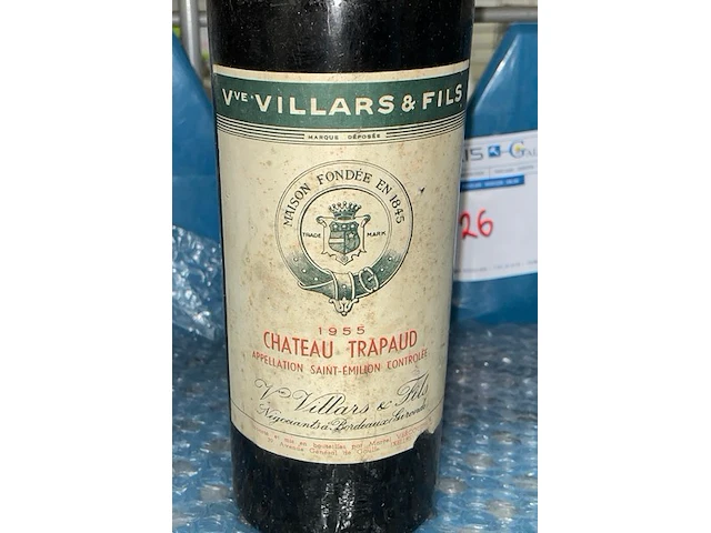 1 fles château trapaud 1955 - afbeelding 1 van  2