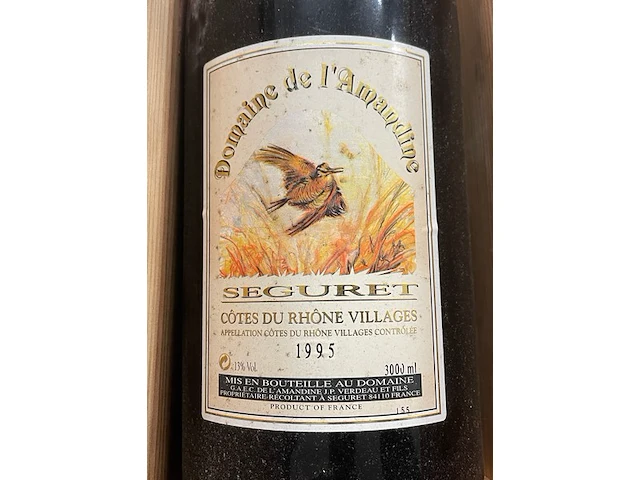 1 fles domaine de l'amandine, 1995 - afbeelding 1 van  2