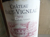 1 fles graves château haut-vigneau 2015, 1 genummerde fles muscat de riversaltes - afbeelding 3 van  8