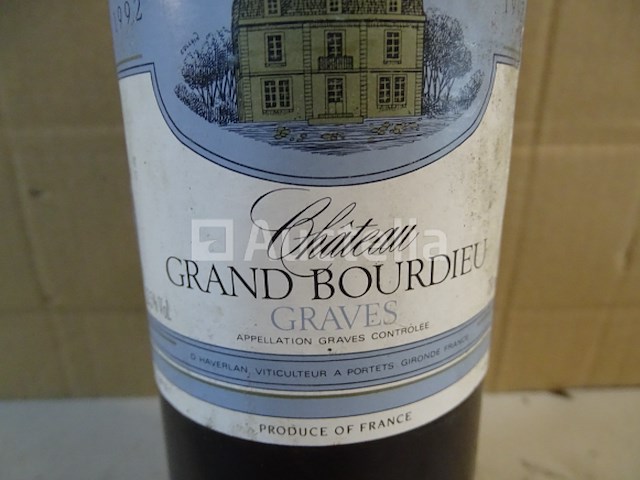 1 fles graves cuvée prestige château grand-bourdieu 1992 - afbeelding 2 van  3