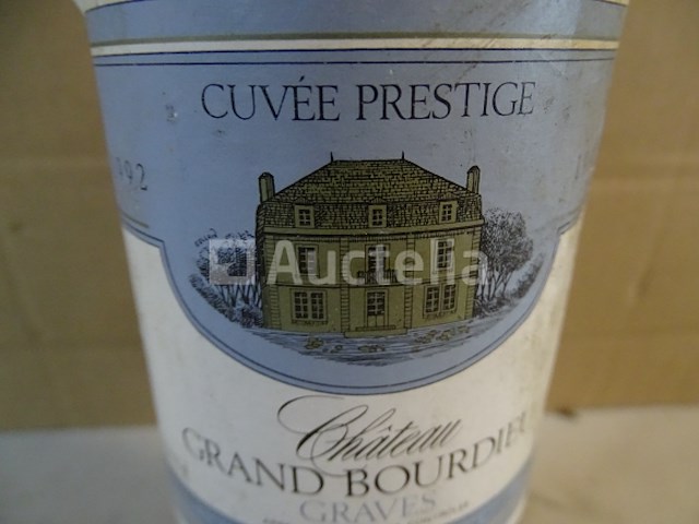 1 fles graves cuvée prestige château grand-bourdieu 1992 - afbeelding 3 van  3