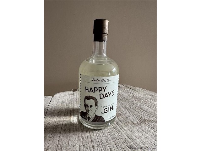 1 fles happy days gin - afbeelding 1 van  1