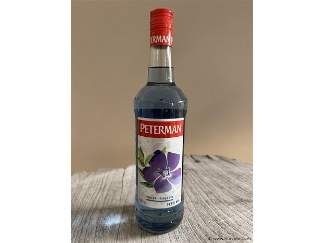 1 fles peterman violet jenever - afbeelding 1 van  1
