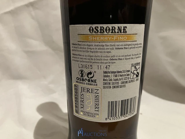 1 fles sherry osborne - afbeelding 3 van  4