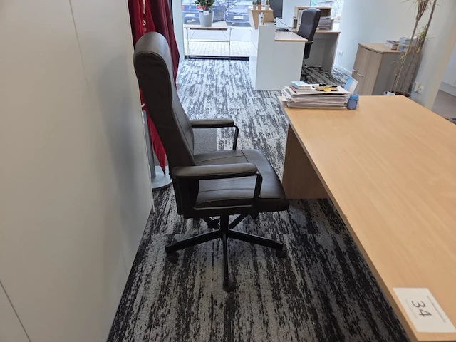 1 formica houten bureautafel - afbeelding 5 van  6