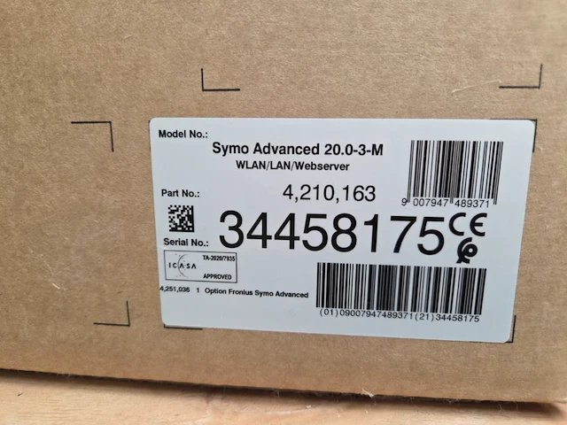 1 fronius symo advanced 20.0-2m omvormer - afbeelding 4 van  4