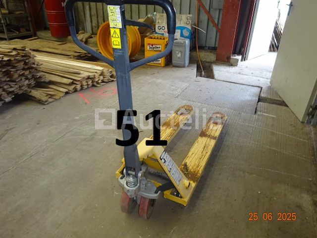 1 gele pallettruck, merk total soucre, tot 2t5 - afbeelding 1 van  4