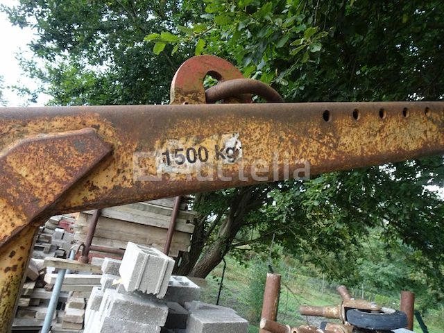 1 gele palletvork voor kraan - afbeelding 4 van  5