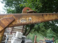 1 gele palletvork voor kraan - afbeelding 4 van  5