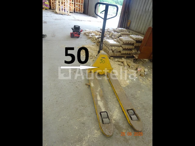 1 gele palletwagen tot 2t5 - afbeelding 1 van  4