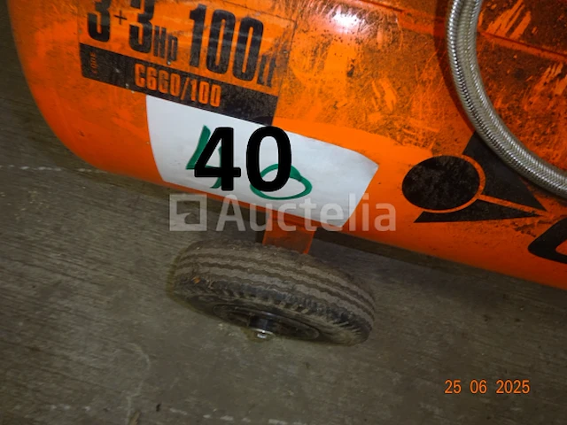 1 gentilin 3+3hd 100 compressor op wielen - afbeelding 2 van  6