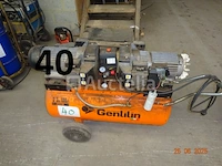 1 gentilin 3+3hd 100 compressor op wielen - afbeelding 3 van  6