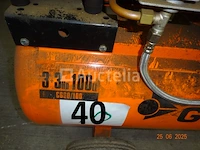 1 gentilin 3+3hd 100 compressor op wielen - afbeelding 5 van  6