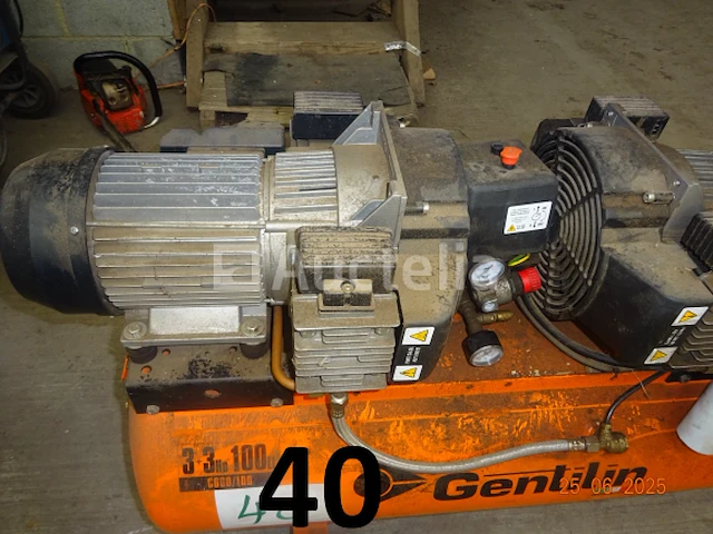 1 gentilin 3+3hd 100 compressor op wielen - afbeelding 6 van  6