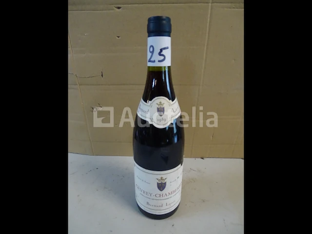 1 genummerde fles gevrey-chambertin bernard louis 1989 - afbeelding 1 van  5