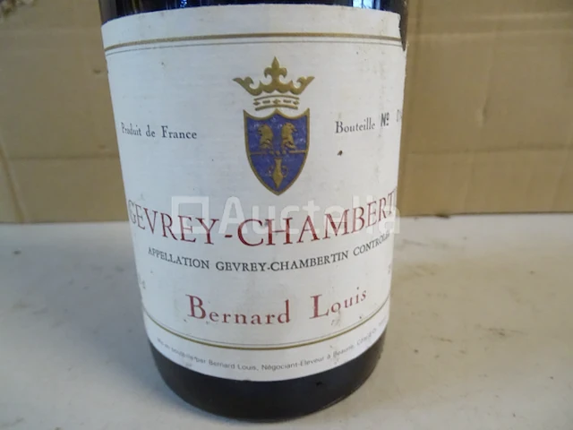 1 genummerde fles gevrey-chambertin bernard louis 1989 - afbeelding 3 van  5