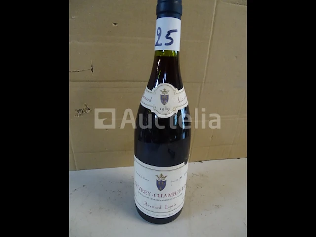 1 genummerde fles gevrey-chambertin bernard louis 1989 - afbeelding 5 van  5