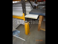 1 grijs en geel metalen rek voor pallet +/- 5m50/1m10/3m, 1 metalen rek 2m90/1m10/3m50 - afbeelding 4 van  4